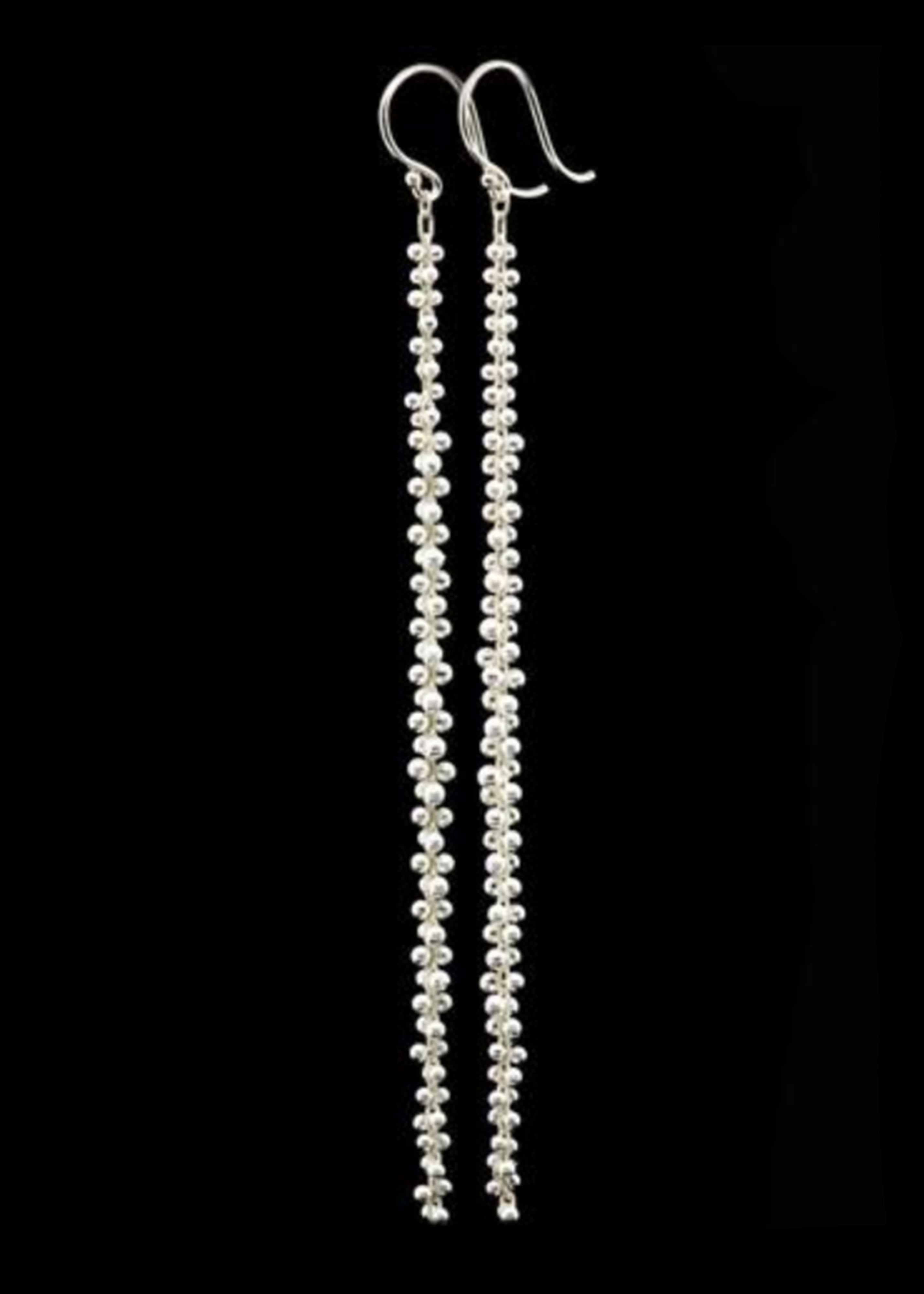 Signature Beaded Extra Long Cluster Earring – tenthousandthingsnyc