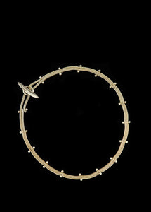 Studded Woven Chain Bracelet