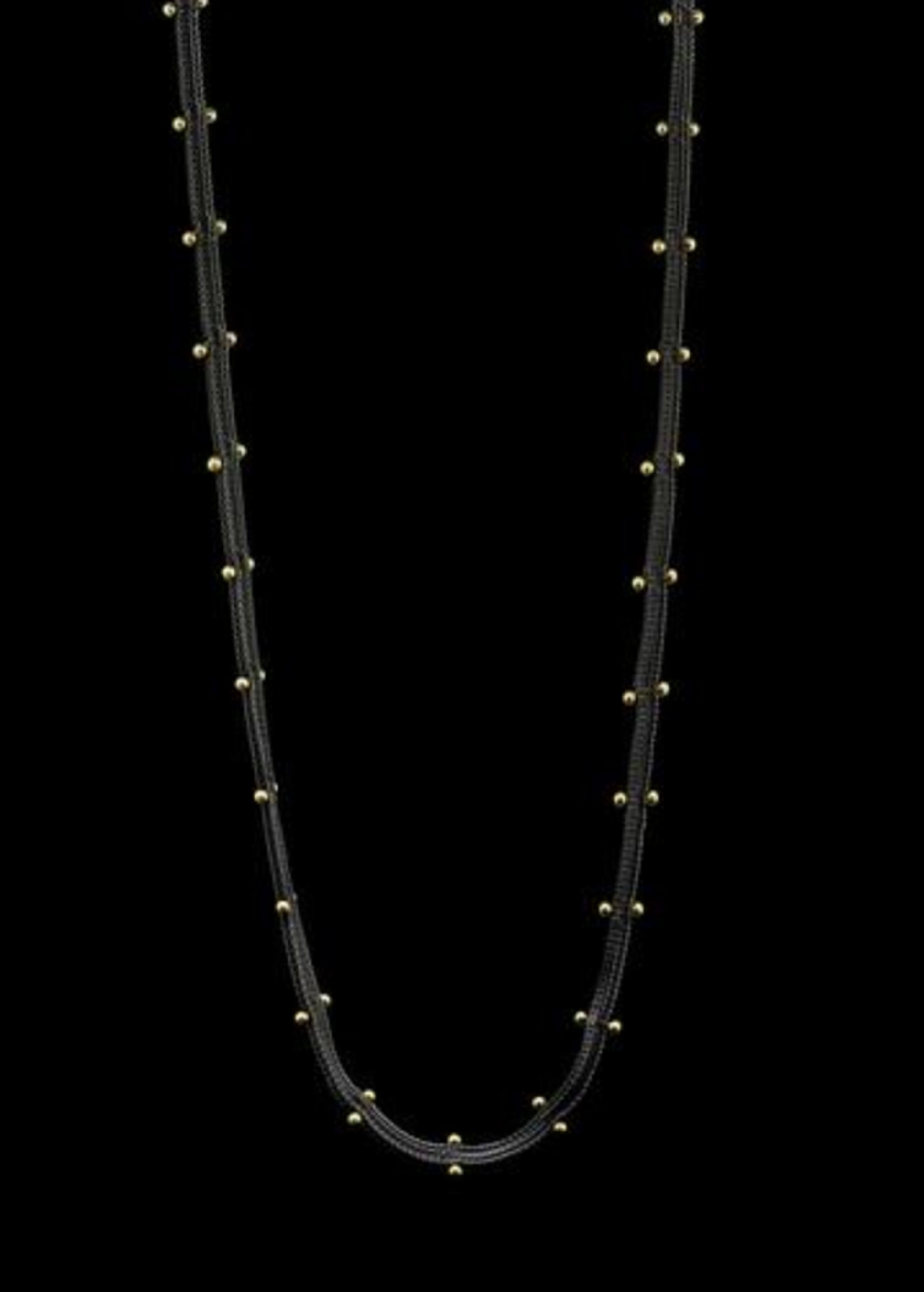 Studded Woven Chain Necklace