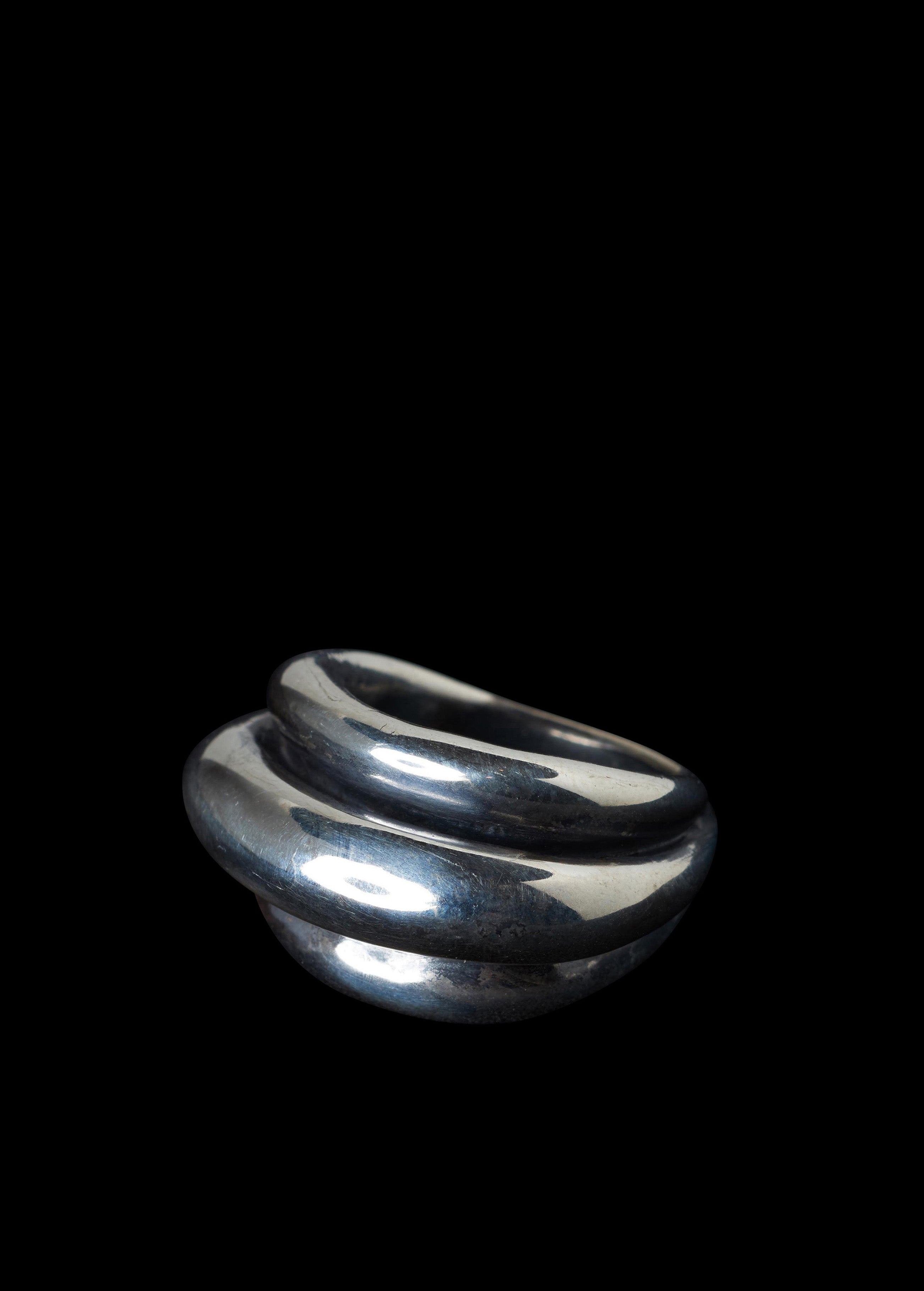 Triple Roll Sterling Silver Ring