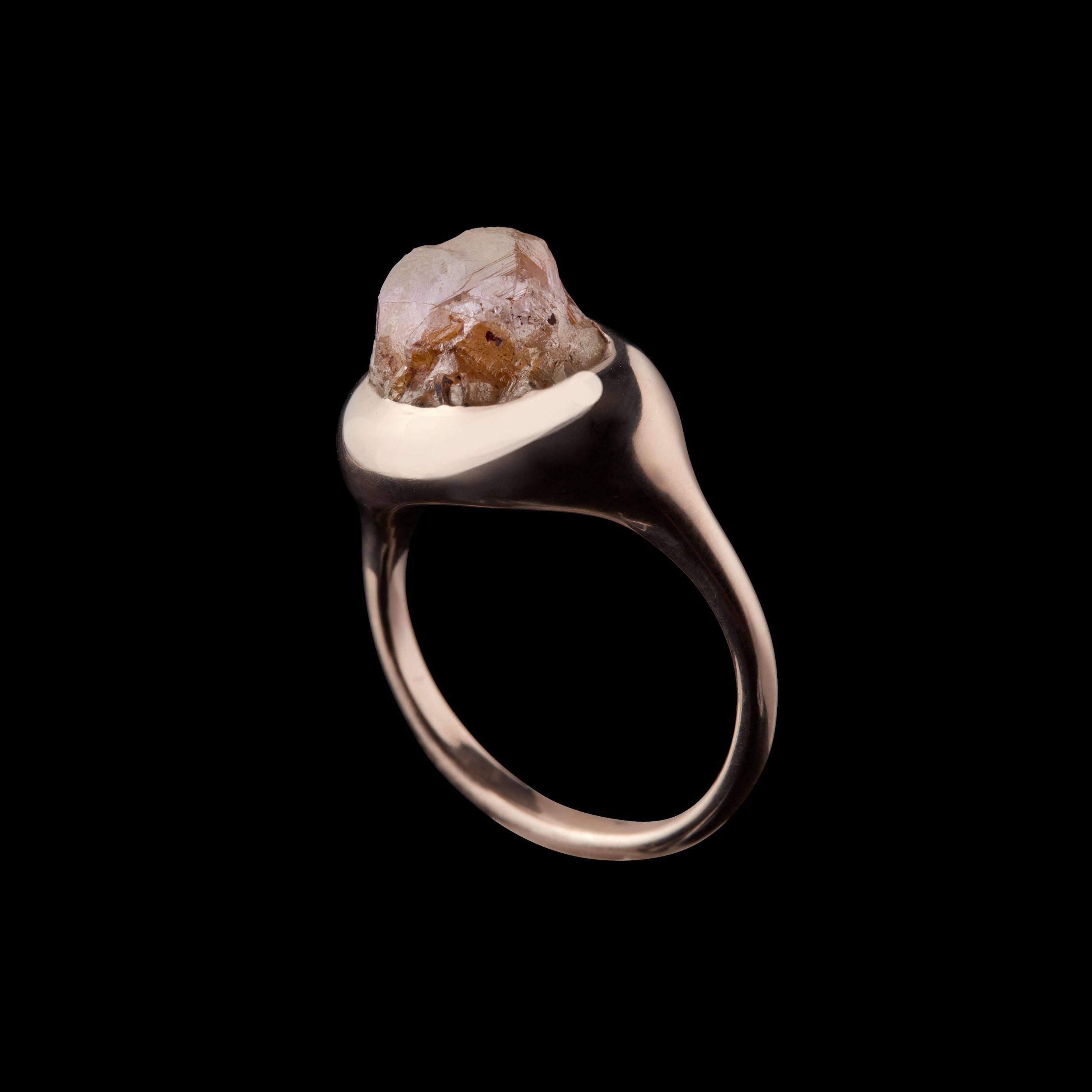 Diamond Crystal Rose Gold Ring